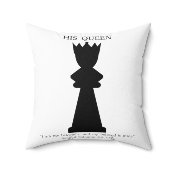 His Queen Square Pillow