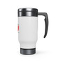 Marriage Is HEARTwork Stainless Steel Travel Mug with Handle, 14oz