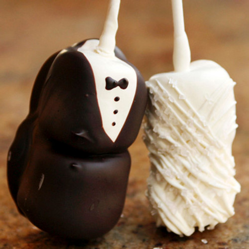 Bride & Groom Marshmallow Sticks