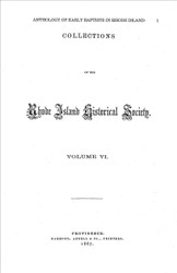 First section review of forthcoming Anthology of Early Baptists in Rhode Island