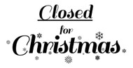 Office closed for Christmas Dec 22-26, 2025