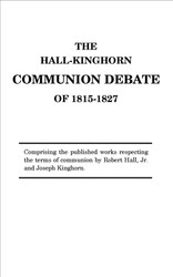 Hall-Kinghorn Communion Debate is off to the printers!!
