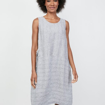 LIV by Habitat Striped Linen Sleeveless Dress