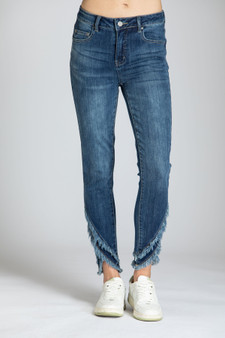 APNY DenimJeans with  Fringed Hem 