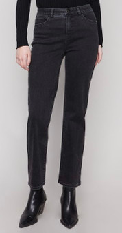 Charlie B Straight LegJeans in Charcoal