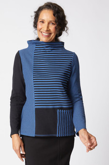 Habitat Double Faced Striped Colorblock Pullover in Oxford