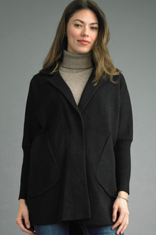 Tempo Paris Sweater Jacket in Black