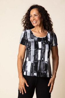 Habitat Brush Strokes Short Sleeve Pullover