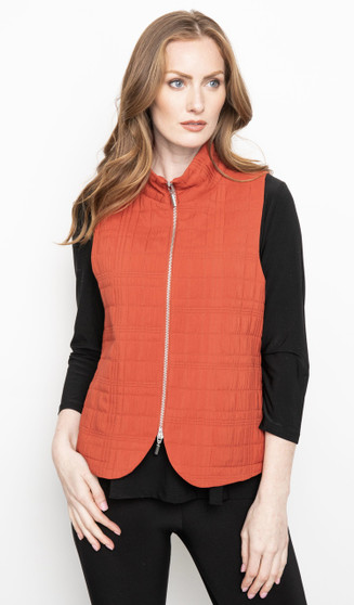 LIV by Habitat Quilted Vest in Brick