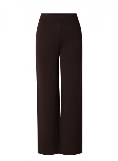 Yest Knit Wide Leg Pants in Deep Brown