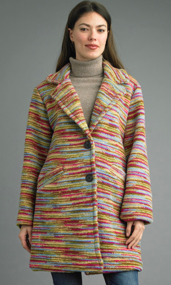 Tempo Paris Multi Color Coat