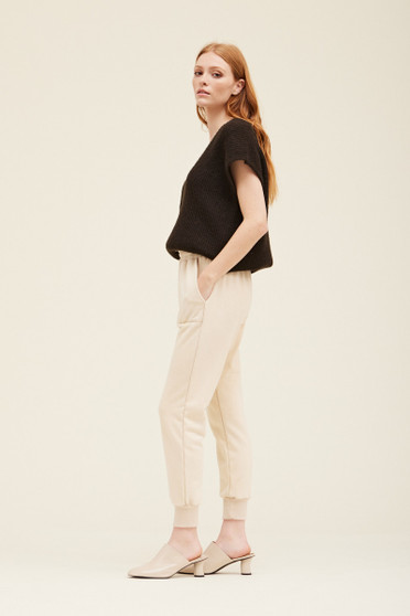 Soft Jogger Pants in Ivory