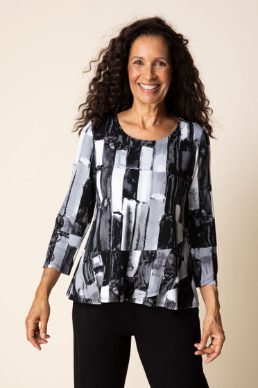 Habitat Brush Strokes 3/4 Sleeve Pullover