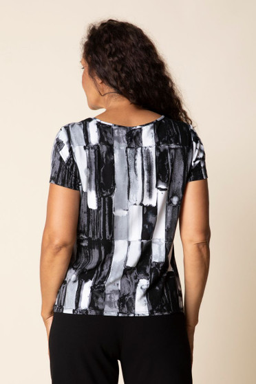 Habitat Brush Strokes Short Sleeve Pullover