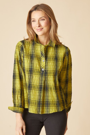 Habitat Pullover Plaid Shirt in Sprout