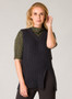 Yest V-Neck Knit Sweater Vest in Charcoal