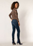 Yest Turtleneck Striped Sweater 