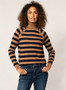 Yest Turtleneck Striped Sweater 