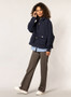 Yest Felted Shirt Jacket in Dark Navy