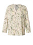 Yest Abstract Print Blouse in Sage Combo