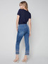 Charlie B Cotton Jeans with Embroidered Cuffs
