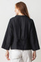 LIV by Habitat Linen Jacket with Oval Buttons in Black