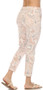 Flora Ashley Italian Drawstring Pants in Pink Floral Print