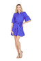 Jade Button Down Dress in Royal