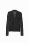 Desigual Long Sleeve Tulle Shirt in Black Lace