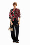 Desigual Long Sleeve Patchwork Floral Shirt