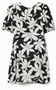 Desigual Black and White Floral Dress