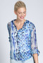 APNY Abstract Print Shirt in Blue Multi