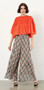 B.yu Italy Wide Leg Pants in Zigzag Print