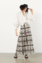 B.yu Italy Tiered Skirt  in Abstract Print