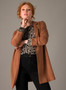 Yest Open Front jacket in Rust