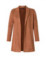 Yest Open Front jacket in Rust