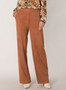 Yest Wide Leg Pants in Rust