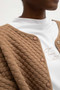 Mus + Bombon Quilted Crop Jacket in Taupe