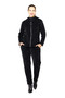 Cherish Italy Corduroy Zip Up Jacket in Black