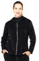 Cherish Italy Corduroy Zip Up Jacket in Black
