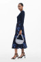 Desigual Knit Wrap Dress in Blue