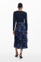 Desigual Knit Wrap Dress in Blue