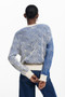 Desigual Two Tone Crewneck Sweater