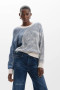 Desigual Two Tone Crewneck Sweater