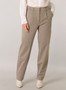 Yest Pleated Knit Pants in Tan