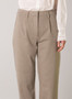 Yest Pleated Knit Pants in Tan