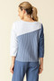 Habitat Mixed Stripes Pullover in Blue