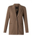 Yest Houndstooth Knit Jacket in Brown