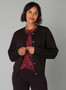 Yest Knit Jacket Cardigan in Deep Brown