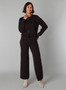 Yest Knit Jacket Cardigan in Deep Brown